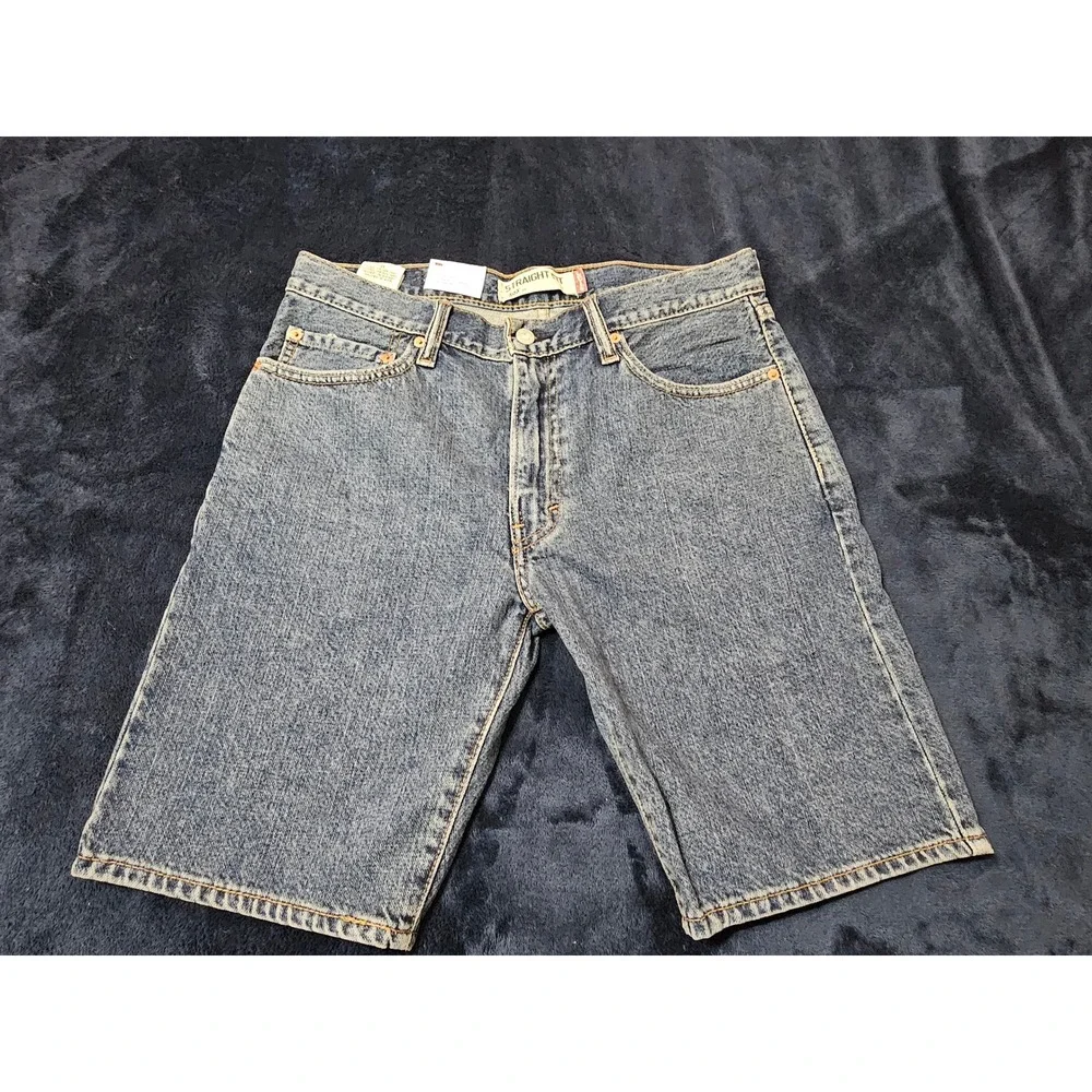 Levis 505 Straight Fit Denim Shorts Mens 33 Blue Medium Wash NWT 34505-XXXX